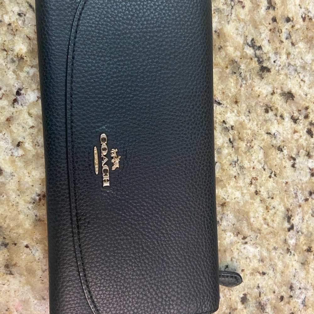 Coach Black Leather Wallet